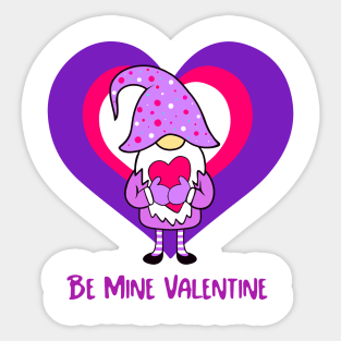 VALENTINE Gnome Heart Sticker